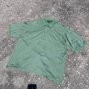 VTG Bobby Jones Made In italy Collection Striped Polo Shirt Mens XL
